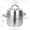 SUPOR 24cm 304 Stainless Steel Multi-Purpose Steamer Pot