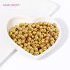 2MM-8MM 18K Gold Plated Round Ball Beads Spacer Beads Brass Metal Loose Beads For Making Bracelet DIY Jewelry Making Accessories