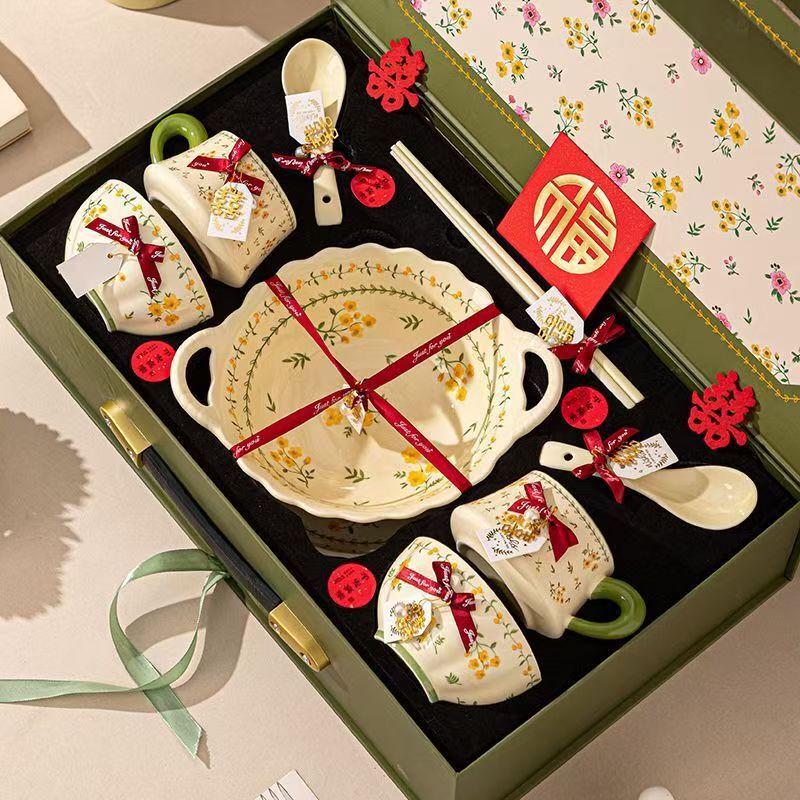 Lujiazui Spring Sprout Ceramic Dinnerware Gift Set