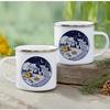 Outdoor Enamel Water Cups, Camping Mug, Campfire Party, Beer Coffee Mugs, Mountain Handle Mug, Best Gifts for Camper Lovers