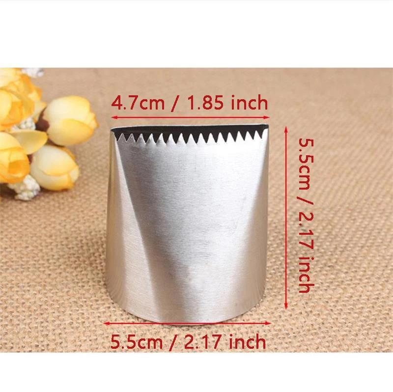 Hot Oversized DIY Cake Making Cream Cupcake Stainless Steel Tools Mouth Flower Lcing Piping Nozzles Kitchen Pastry Decor Baking