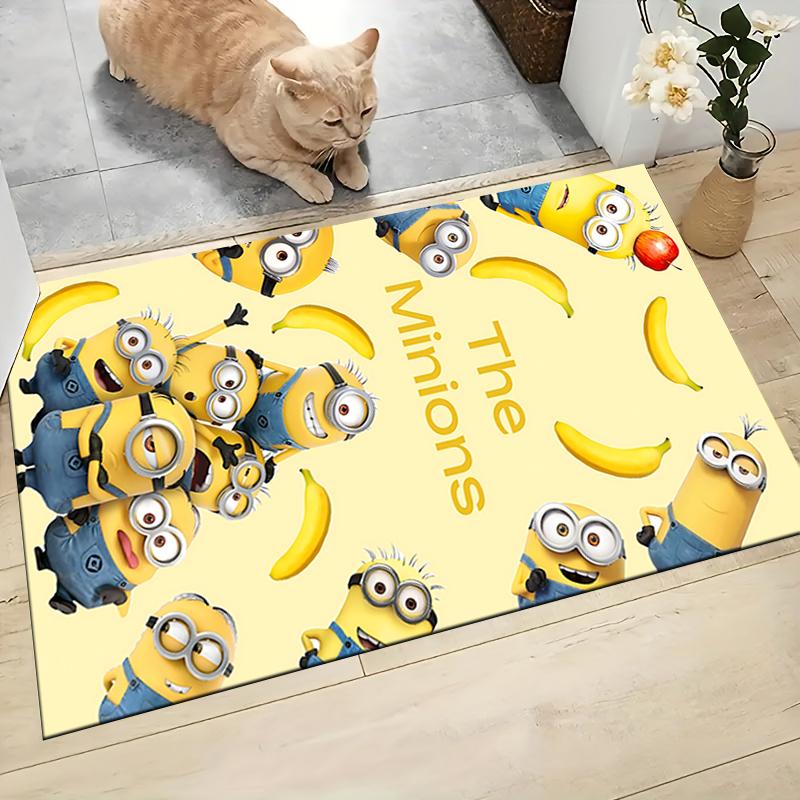 Minions Bananas Adventure Carpet Rug Soft Washable Antislip Home Living Room Sofa Mats Personalized Christmas Rug