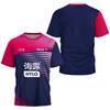Singapore Felix Lebrun League Clothing 2024 Men's Table Tennis T-Shirt Quick Drying Breathable Short Sleeve Men's Tennis T-Shirt