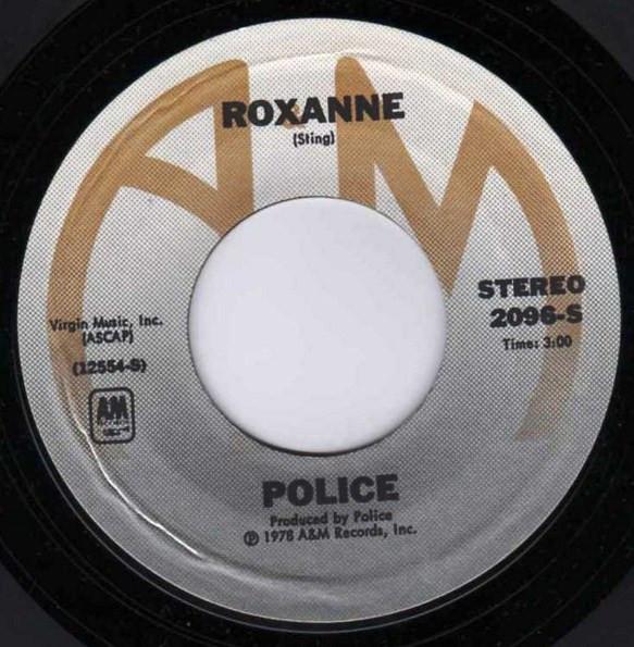 

7inch Record POLICE - Roxanne 2096S A&M Records 1979 US Rock Used