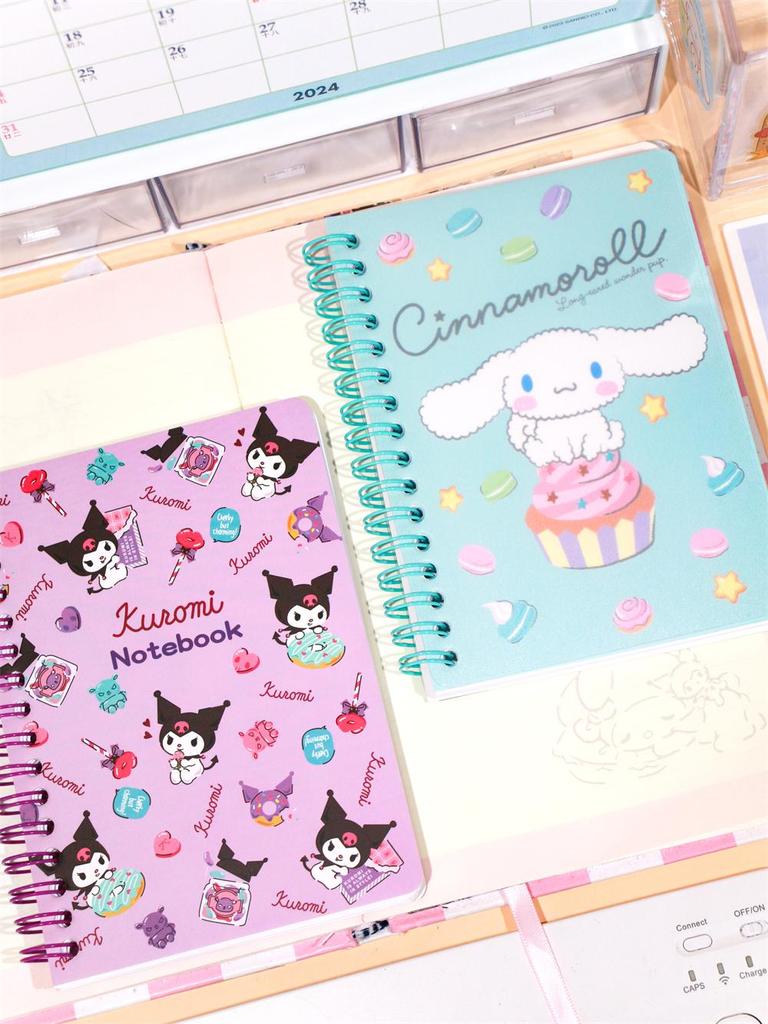 A6 Coil Notebook - Cute Diary with Color Pages for Elementary Students