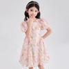 Girls' Chiffon Tulip Big Bow Summer Dresses