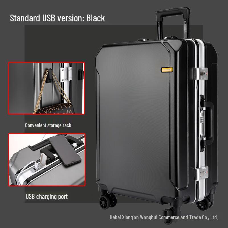 Xiao Yan Universal Wheel Multi-function Travel Suitcase 24 inch