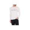 Emporio Armani Letter Logo Printed Casual Crew Neck Long Sleeve T-Shirt Men Tops White 8N1TN8-1JPZZ-0146