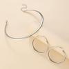 Stylish Minimalist Choker & Earrings Set for Women - European & American Design