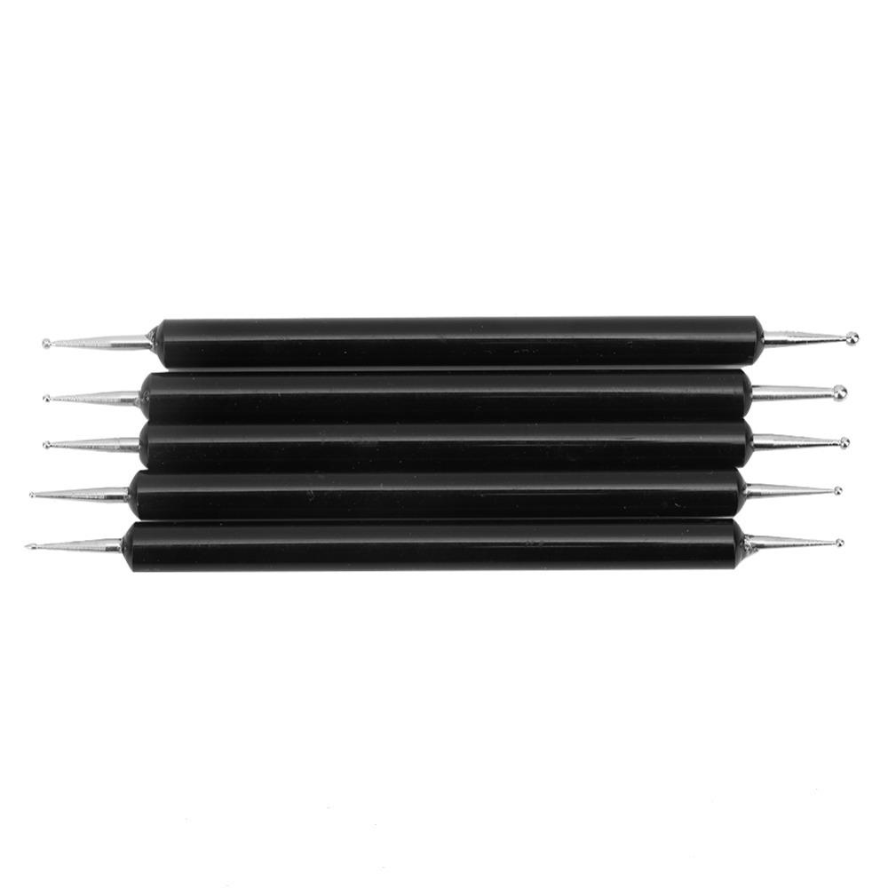 5PCS Double Ended Double Ended Stylus Pen Round Tip Acrylic Shank Quilling Art Pen Two Tone Option Nail DIY Craft Tool