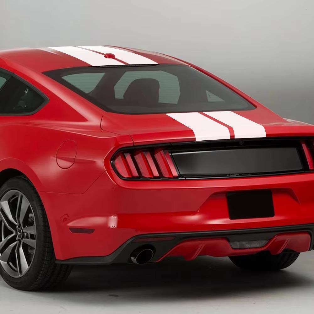 Car Stickers Auto Hood Bonent Roof Tail Decor Decal Graphics Stripes Kit Vinyl Tuning Cover For Ford Mustang GT500 GT350 GT