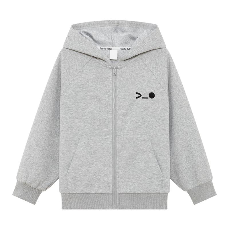 Zuoxi Boys Casual Hooded Cardigan Jacket 120