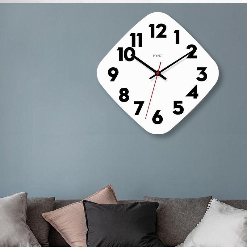 Nordic Art Wall Clock, Simple and Individual Living Room, Home Dining Room, Quartz Clock, Silent Wall-mounted, Bedroom Clock