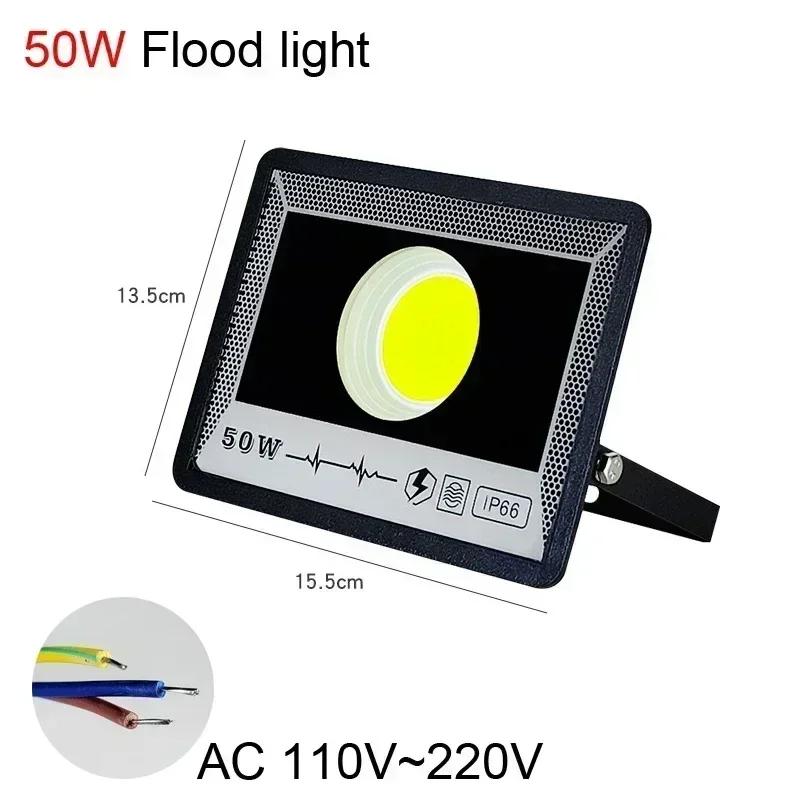 AC LED FloodLight Waterproof High Bright Outdoor Garden Projector Lighting 50W 100W 200W 300W 500W Spotlight Wall Flood Lights