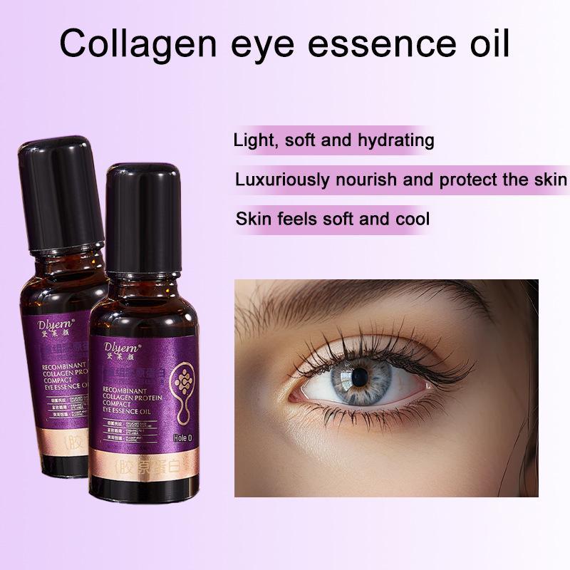 Dailaiyan Антивозрастная сыворотка для кожи вокруг глаз с коллагеном: Разглаживание морщин, Увлажнение, Смягчение.