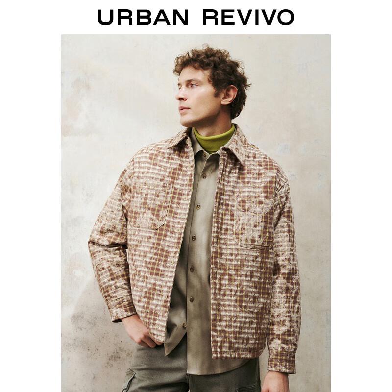 

Мужская ретро-куртка из текстурированного хлопка в клетку Арден UR XL