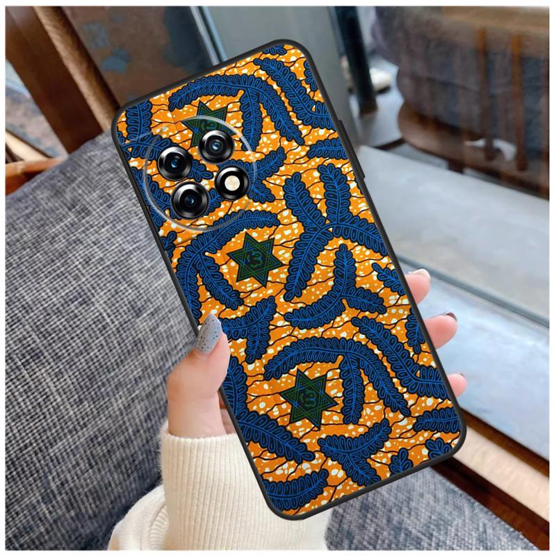 

African Style Fabric Print Case For OnePlus 15 12R 13R 13T 10T 8T 13 12 11 10 Pro Nord 5 CE 2 3 4 Lite N20 N30 Coque OnePlus Nord N20