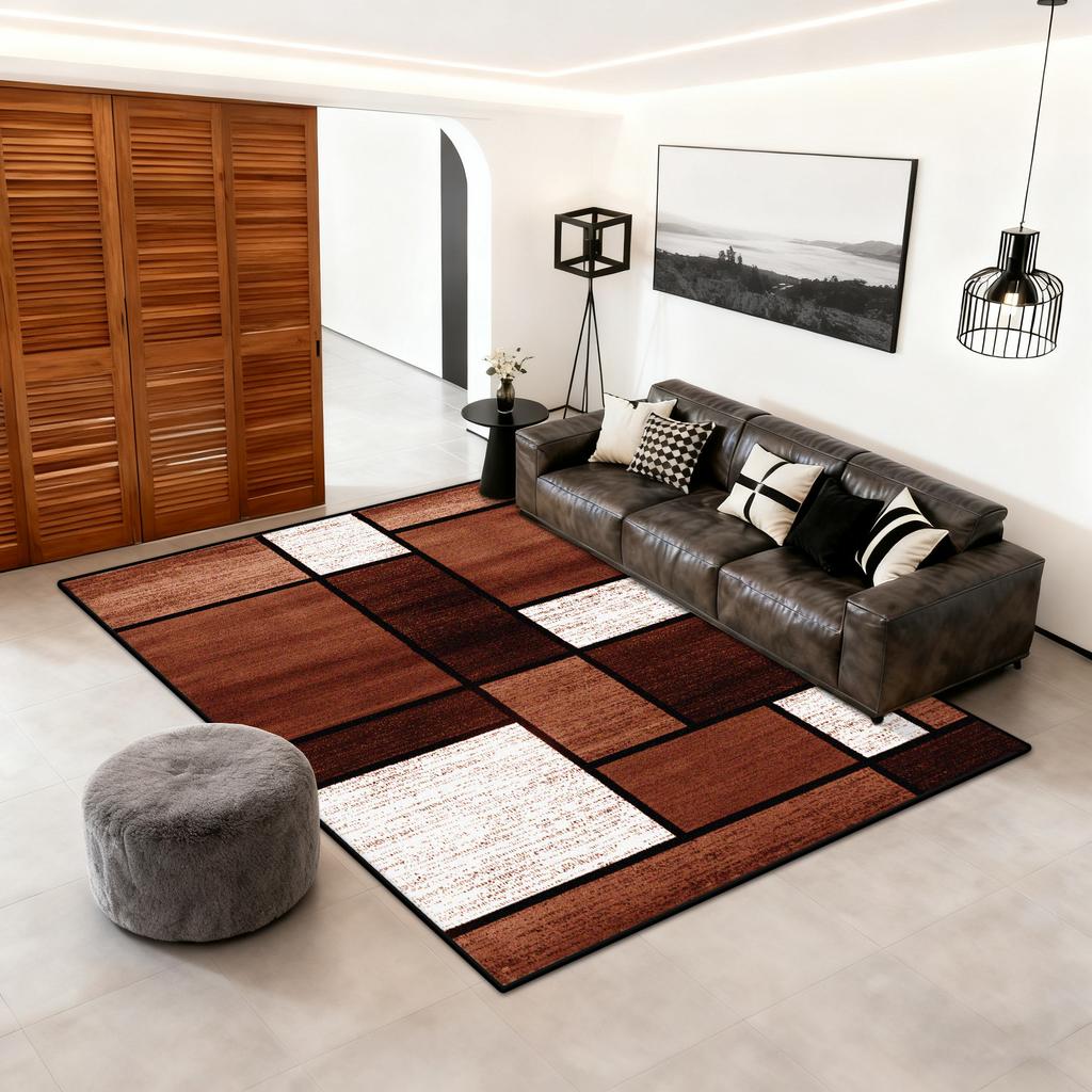 Nordic Style Large Area Rug Geometric Carpet Non-Slip Washable Rug for Living Room Bedroom Cloakroom Home Decor Floor Mat Soft