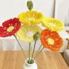 Finished Pipe Cleaner Flower Handmade Chenille Stem Fake Flower Craft Gifts for Women Mother Wife Valentine's Day Birthday Wedding Home Decor