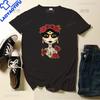 Skull Day Of The Dead Graphic T Shirts Skeleton Unisex Tshirts Mexican Heritage Flowers Black Tops Casual Kawaii Funny Clothes