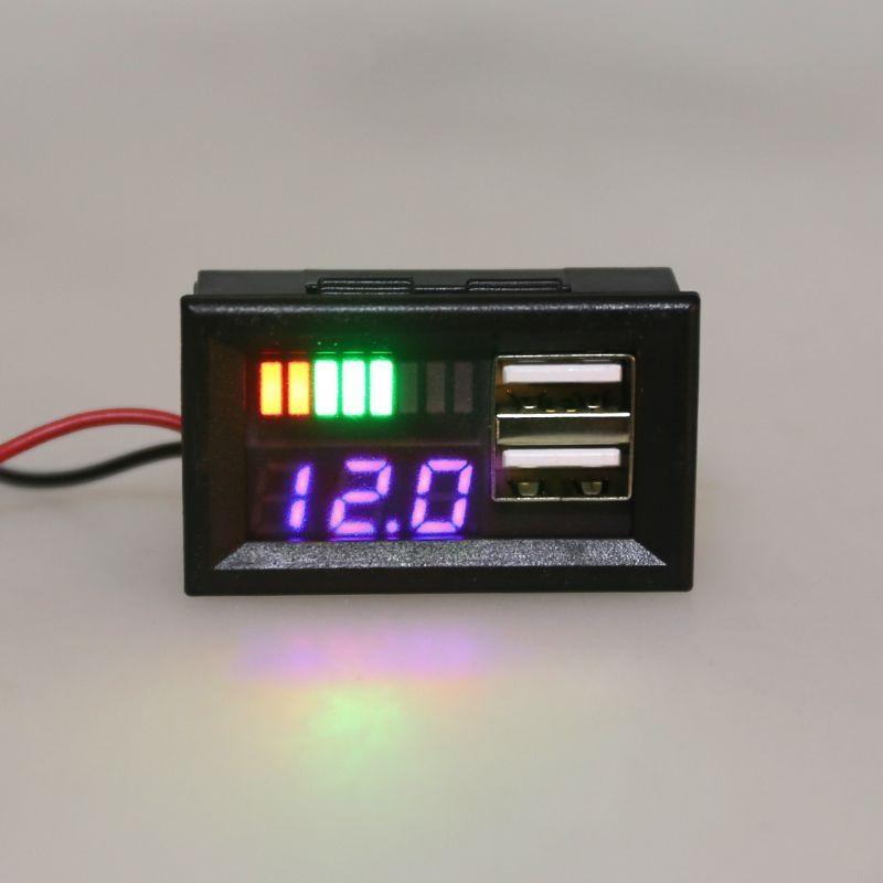 2025 New for DC Ammeter LCD Display Digital Meter USB 5V 2A Output Voltme