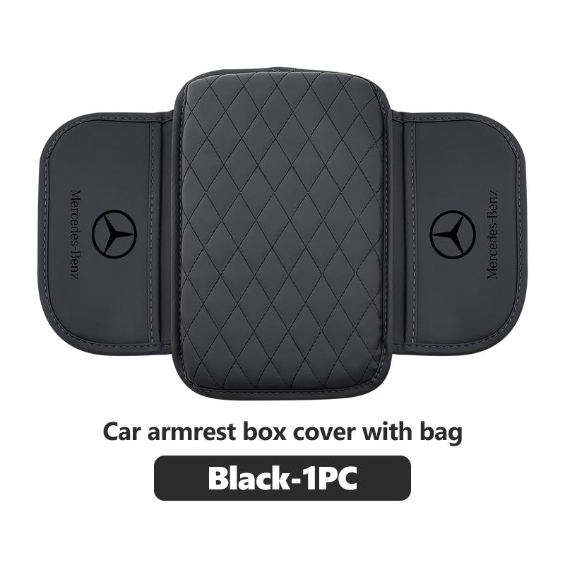 AABGW1 For Benz Car Center Console Leather Arm Rest Protection Cushion Storage Pocket AMG Exclusive A C E R V Class CLA CLS C180 C200