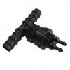 IBC Tank T-type Bulkhead Tee, Plastic Hose Barb Connector for Water Tank, Aquarium & car wash