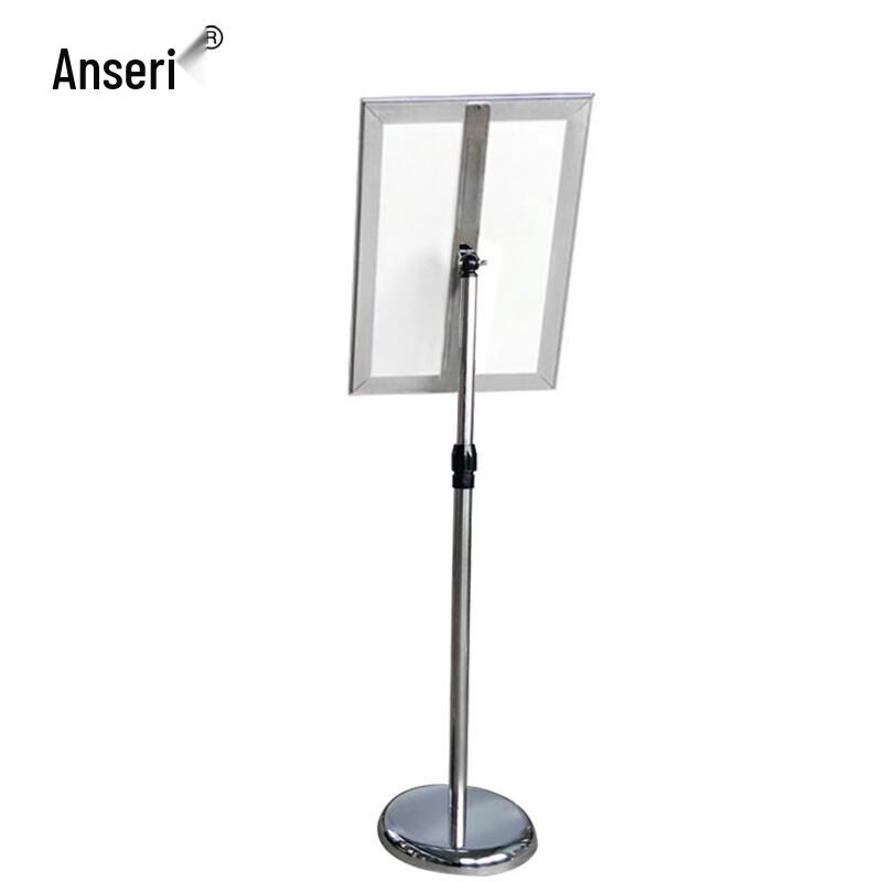 A3 Silver Stainless Steel Standing Display Sign
