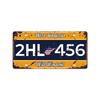 Vintage Tin Art with 1530 License Plate Design: Ideal for American - style Background Wall Decor