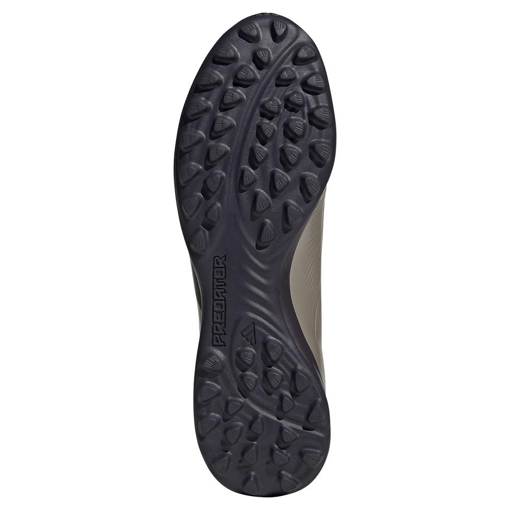 Adidas Predator League TF NIS10 Futsal Platinum Size Cm Shoes, Metallic/Aurora Black/Turbo (IF6376), 27.5