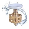 Copper Drain Filter Bounce Cores Sink Drain Plug Sink Basins Drain Basket Sink Stoppers for Bathroom Kitchen