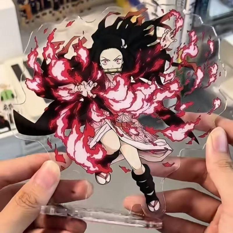 New Demon Slayer Kimetsu No Yaiba Acrylic Stand Anime Character Desktop Ornaments Cartoon Collectible Decor Fans Gift