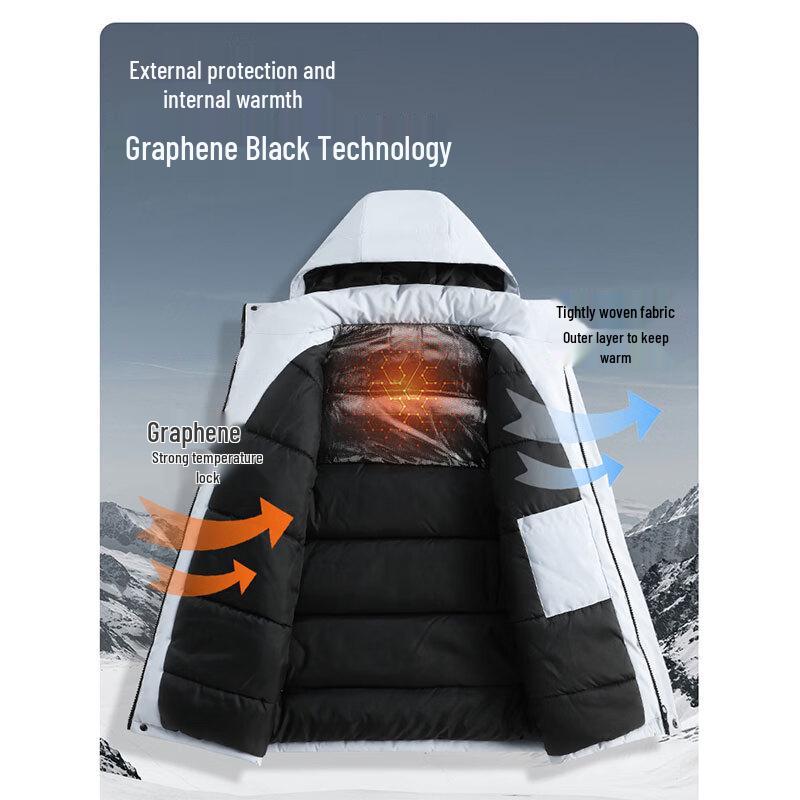 JEANSWEST Men's Hooded Winter Padded Jacket