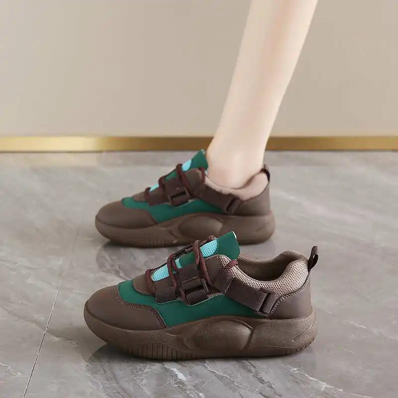 Fashion Flatform Demi-season Women's Shoes Summer Flats Basketball Sneakers For Women Shuse Sports Outing Joggings Holiday Shouse