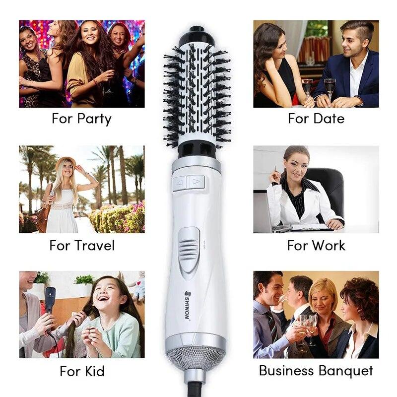 220V automatický rotační elektrický kartáč na žehličku na vlasy Kulma na vlasy Teplovzdušná sušička Hot Air Bursh Volume Styler