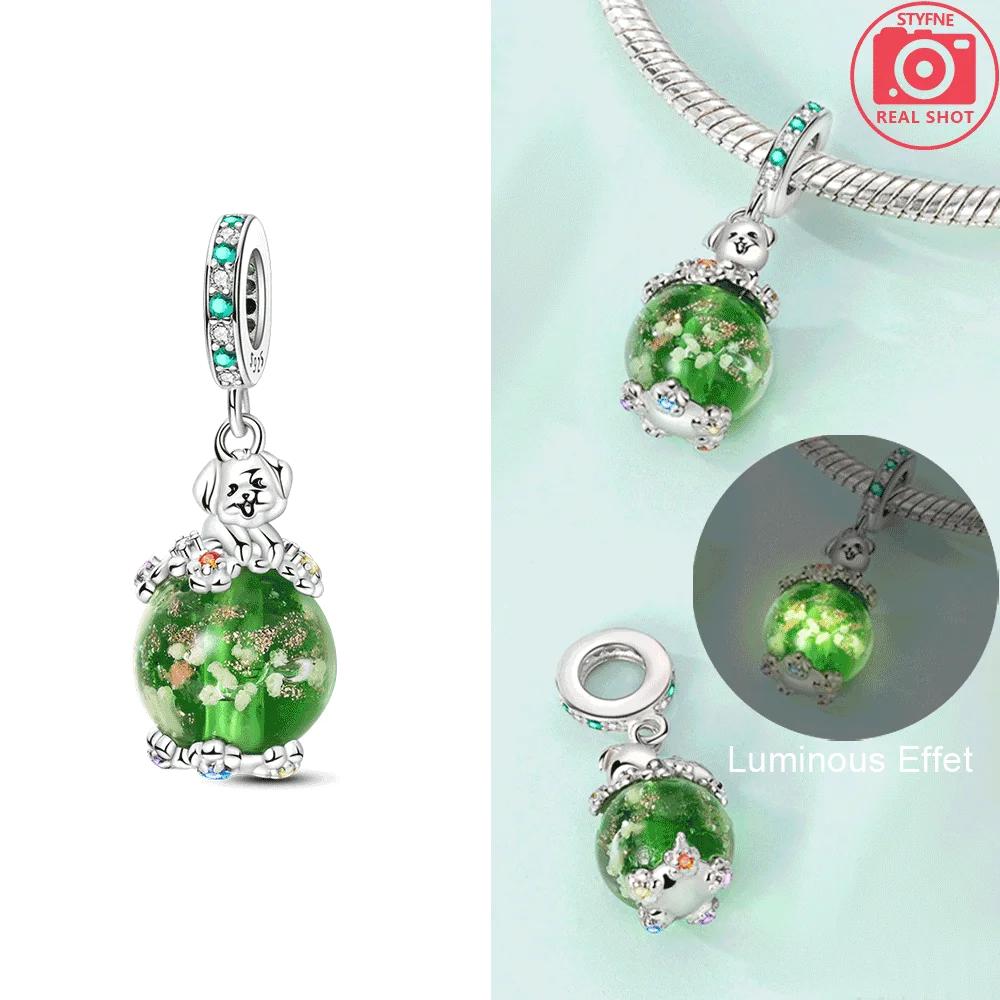 Luminous Firefly Stars Charm Fit Original New In Copper Charms Bracelets Pendants For Women Beads Diy Party Jewelry