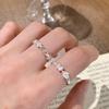 Eleganter Schmetterlingsblumen-Offenring für Damen - Exquisit, Frisch, Stapelbar, Nischen-Design Zeigefingerring