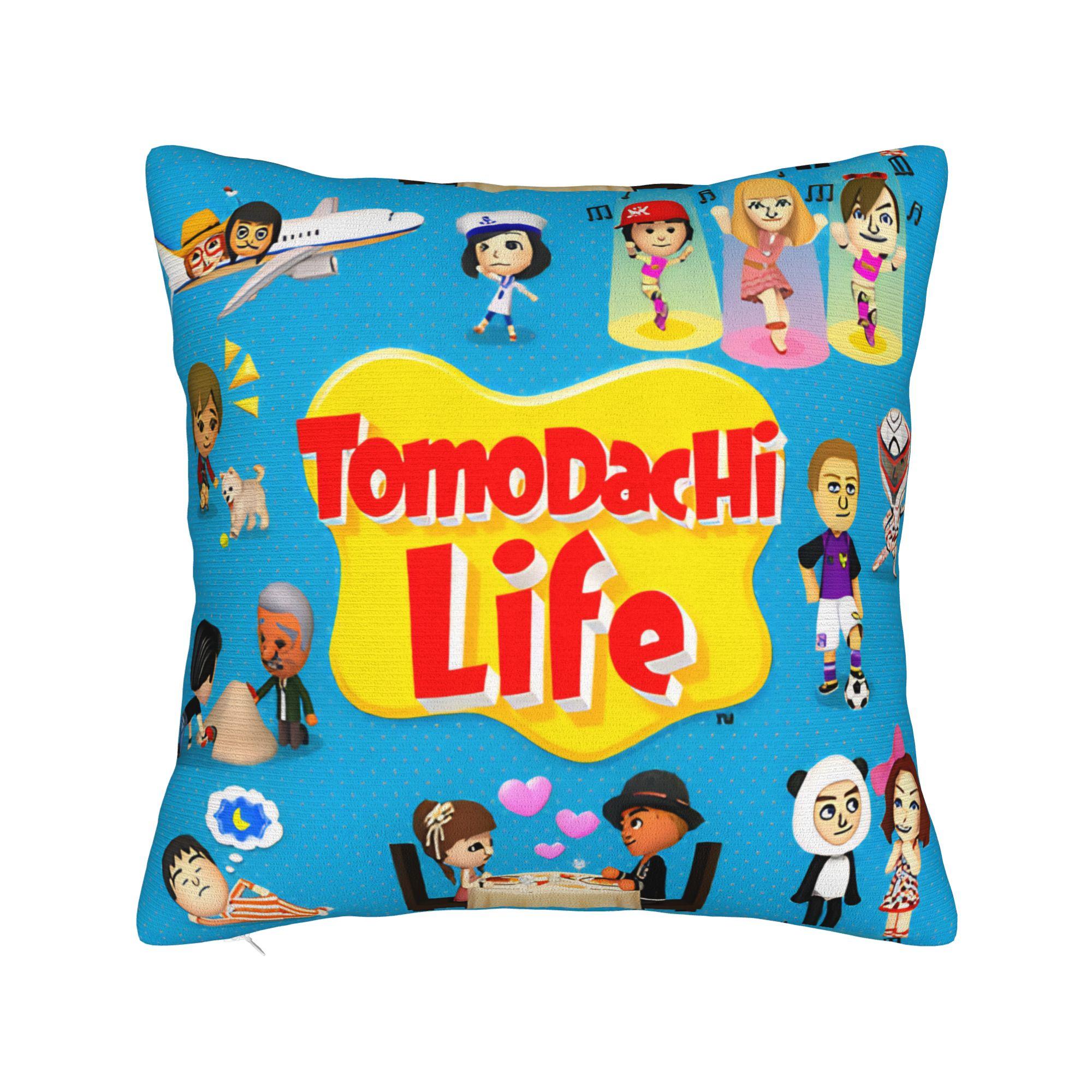Hugh Morris Tomodachi Life Game Square Pillow Case  Cushion Covers Fashion Polyester Decorative Pillowcase for Seat xcm 30x30cm