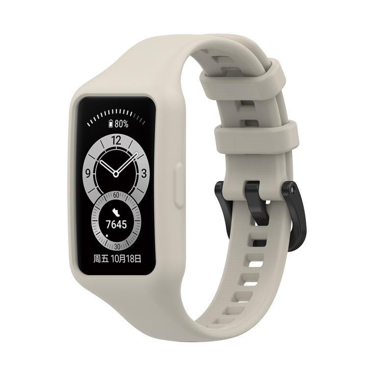 For Huawei Band 7 / 6 Pro / 6 / Honor Band 6 Universal Integrated Silicone Watch Band