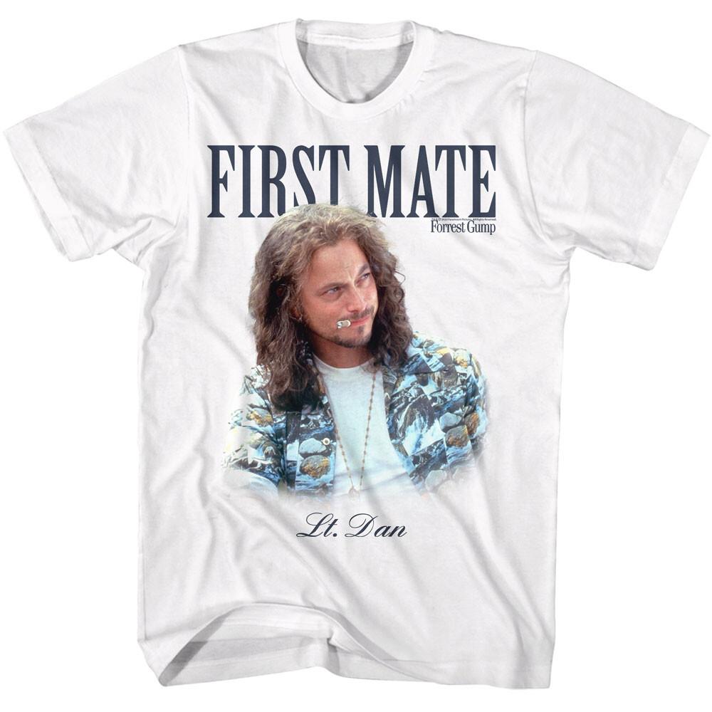 Forest Gump Movie First Mate Lieutenant Dan Smoking Cigar Men T Shirt S