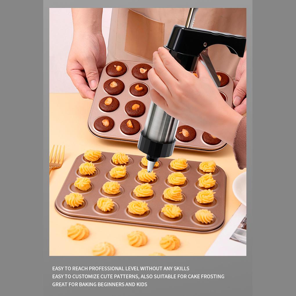 Cookie Maker For Baking With Food-Grade Stainless Steel Electric Cookie Press Gun Cookie Presses