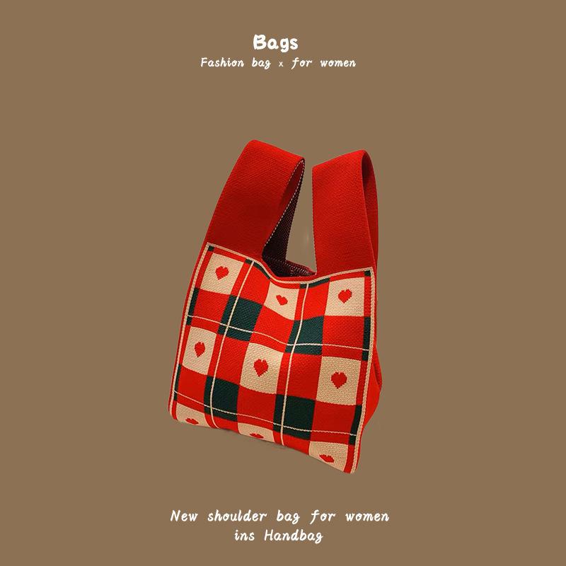 

Маленькая свежая и универсальная маленькая сумка, летняя дорожная вязаная мини-сумочка, мультяшная милая сумка-мессенджер для мобильного телефона, женская