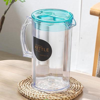 Su Sürahisi Buzdolabı Saplı Hediye Şeffaf 2200ml Soğuk Sürahi Çok Yönlü Kapak Buzlu Çay
