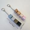 Keys Button Fidget Keychain DIY Keyboard Finger Keyboard Cap Relaxing Pinch Toy  Adult