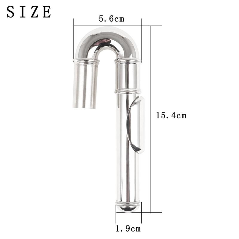 Flute Curved Headjoint Copper Nickel-plated Headjoint Musical Instruments Accessories For Beginner