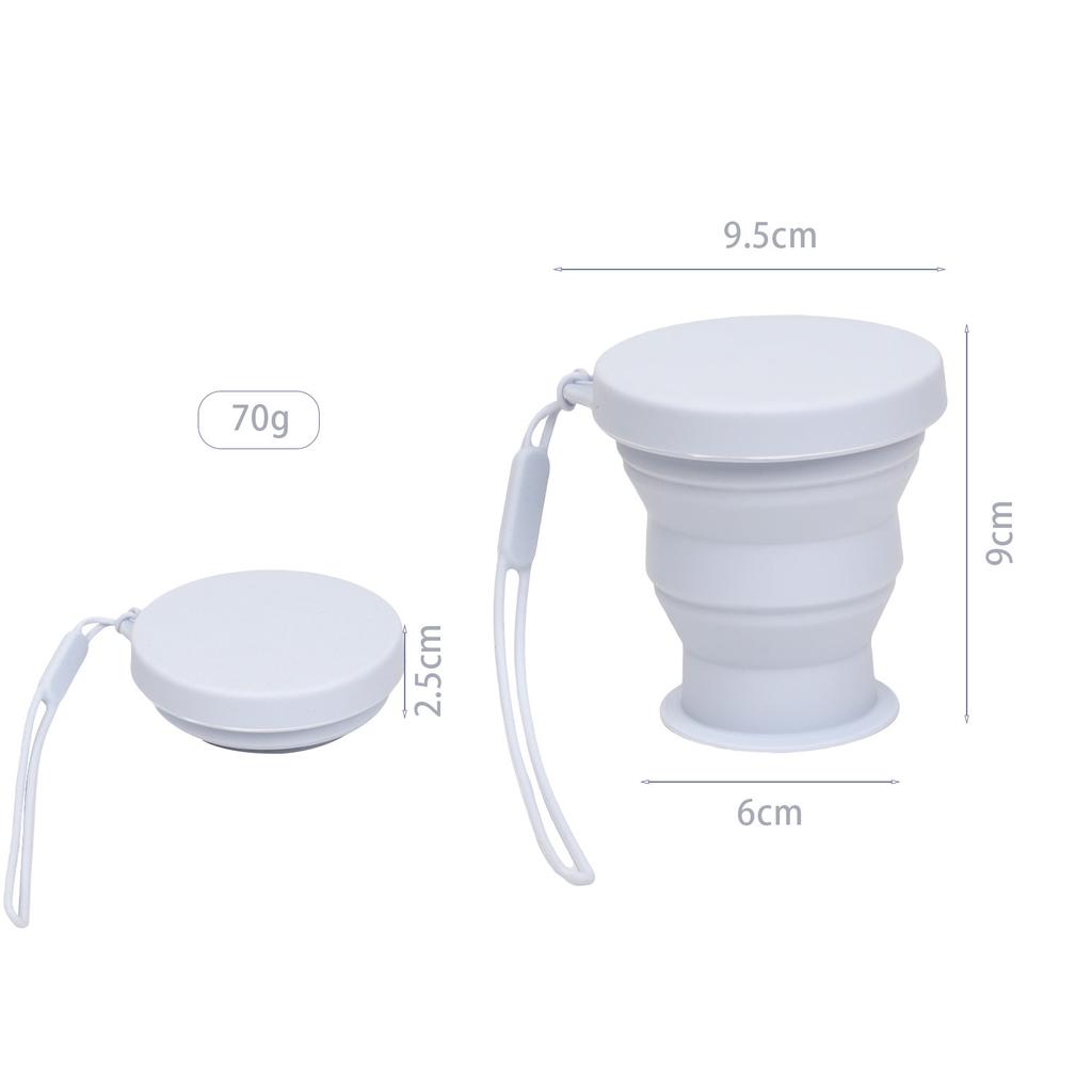 Silicone Folding Water Cup Portable Travel Outdoor Cup High Temperature Resistant Easy Storage Retractable Mini Water Cup