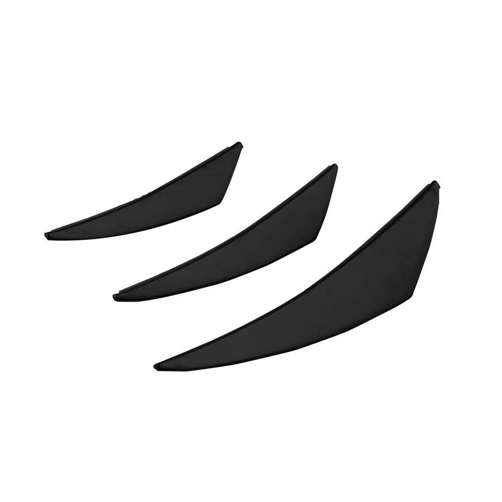 6 Pcs  Universal Carbon Fiber Car Front Bumper Fin Splitter Spoiler Canard Valence