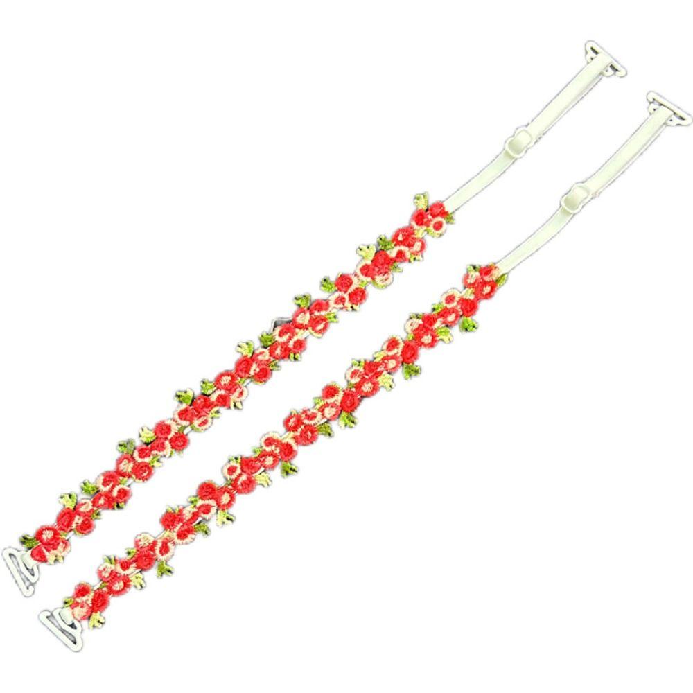 Rutschfeste florale BH-Träger Abnehmbare Schultergurte Neue florale Schultergurte
