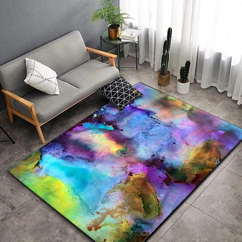 Fashionable Color Carpet for Living room,Non Slip  BATHROOM Mat, Outdoor rug,Portable Lightweight Picnic Mat,bedroom Decor Rug
