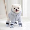 4Pcs Plush Pet Shoes Anti-slip Pet Snow Boots Fashion Cats Puppy Socks  for Small Medium Dog